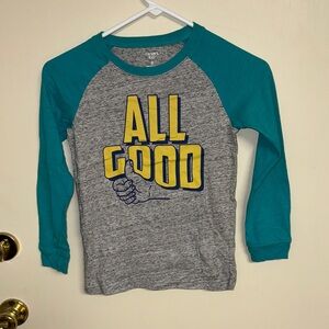 Carter's Blue and Gray Long Sleeve Tee